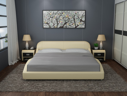 Letto ad acqua Hotel letto doppio letti completo letto in pelle letto imbottito acqua LB8822