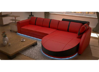 DESIGNERSOFA DIVANO LETTOMOBILI DIVANO D'ANGOLO IN PELLE NUOVO DIVANO IN PELLE DIVANO D'ANGOLO CON FUNZIONE LETTO