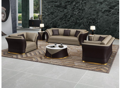 Mobili di design esclusivo 32 posti divano componibile soggiorno poltrona set 2 pezzi.   Arredi di design esclusivo 32 posti divano componibile soggiorno poltrona set 2 pezzi.