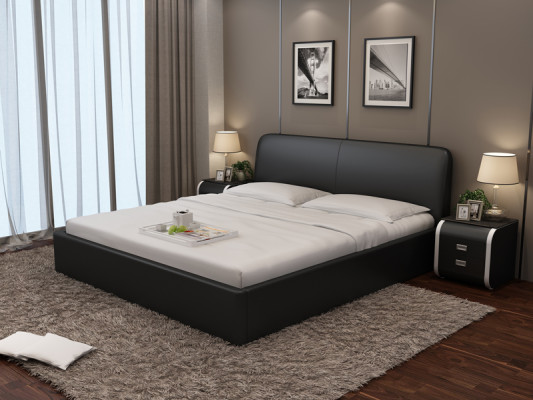 Letto ad acqua, hotel, letto matrimoniale, letti completi, letto in pelle, letto ad acqua imbottito LB8836.