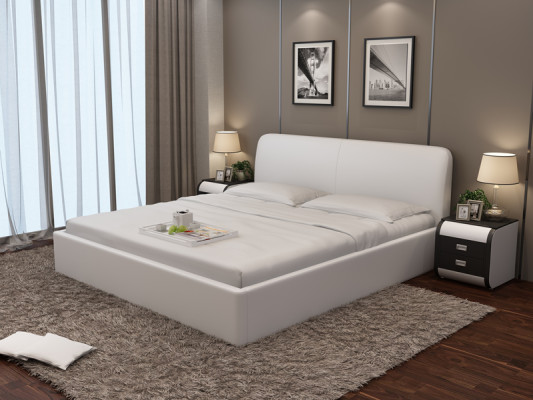 Letto ad acqua, hotel, letto matrimoniale, letti completi, letto in pelle, letto ad acqua imbottito LB8836.