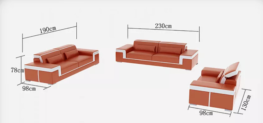 Set di divani 3 posti Design Sofa Polster Couchen Couch Luxus Neu