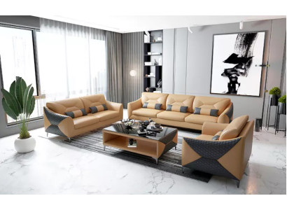 Set divano 3 posti Sofà design divano sofà lusso nuovo design imbottito