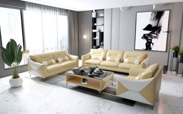 Set divano 3 posti Sofà design divano sofà lusso nuovo design imbottito