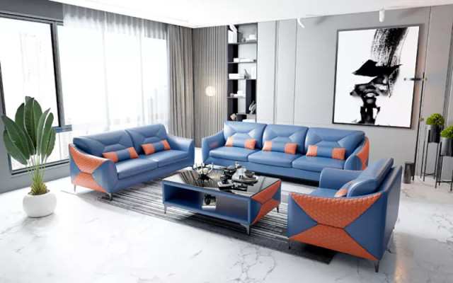 Set divano 3 posti Sofà design divano sofà lusso nuovo design imbottito