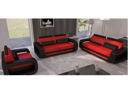 Salotto Divano Divano Imbottito Divano in Pelle Divani 3+2+1 Set di Divani Garnitura Nuovo