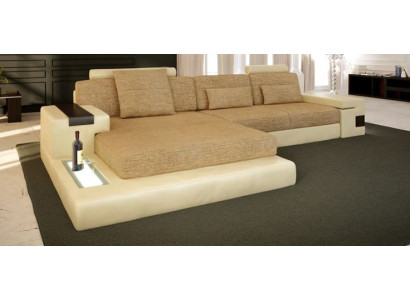 Divano a forma di L Design in tessuto moderno Imbottitura Nuovo divano ad angolo per soggiorno