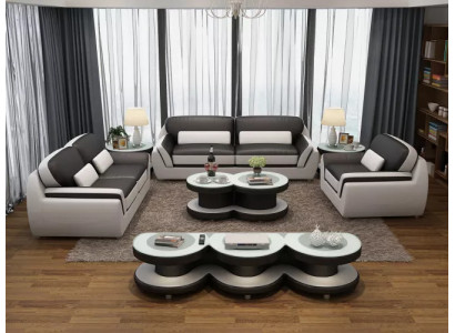 Divano design divano in pelle set di divani 3-2-1 posti divano moderno salotto