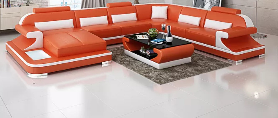 Divano ad angolo divano combinato divano ad angolo divano a L in pelle divano divano imbottito.