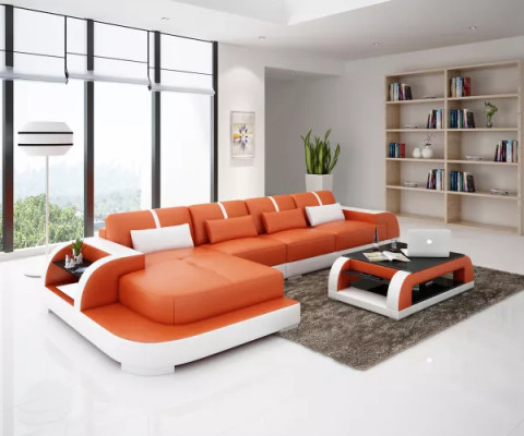 Design divano angolare in pelle divano imbottito divano divani divani in pelle soggiorno