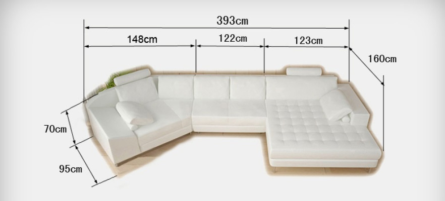 Design divano d'angolo imbottito insieme paesaggio moderno mobili divani divani nuovo