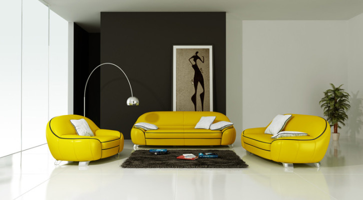 Divano in pelle Divano Angolare 3+2+1 posti Arredamento Moderno Design Moderno Divano F3013