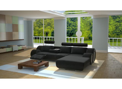 Design set soggiorno divano ad angolo divano divano imbottitura su misura USB