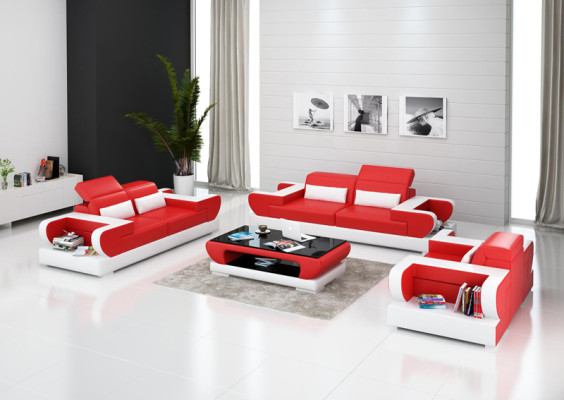 Divano in pelle divano angolare soggiorno 3+2+1 posti set di divani design moderno divano con USB