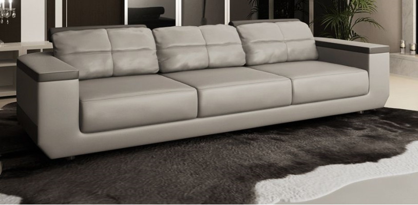 Divano moderno a 3 posti XXL, design in tessuto da designer di mobili di lusso, divani di design a 3 posti.