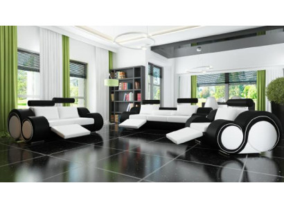 DIVANO IN PELLE 321 SET DIVANO SEDUTA RELAX SET DI POLTRONE DIVANO SET DIVANO