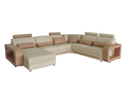 Divano ad angolo angolare imbottito soggiorno paesaggistico designer divani tessili A1135