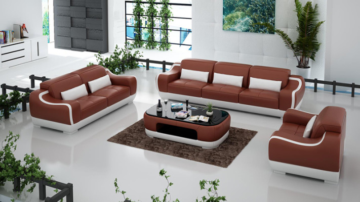 Divano in pelle angolare divano 3+2+1 suite divano divano G8025D.