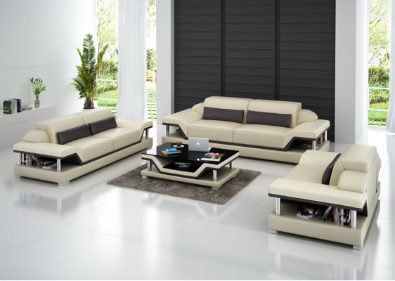 Divano in pelle Divano Angolare Set 3+2+1 Posti Divano di Design Sofà Set