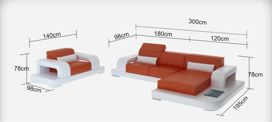 Divano ad angolo a forma di L, poltrona in legno moderna, tavolino completo da caffè, divano ad angolo, tavolino, nuovo.