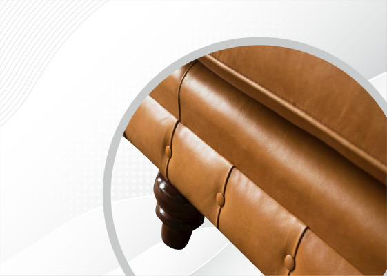 Divano Chesterfield Marrone xxl Grande in Pelle Soggiorno Mobili 4 posti Marrone