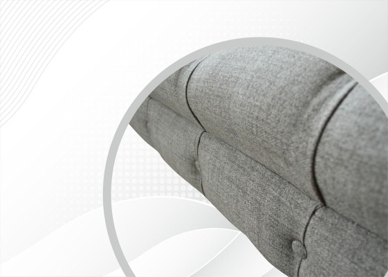 Chesterfield divano designer a 3 posti divano imbottito tessuto textil