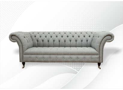 Chesterfield divano a 3 posti design divani imbottiti in tessuto textile
