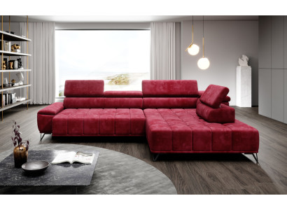 Divano ad angolo in forma di L, divano da soggiorno angolare, divano angolare, mobili, design moderno, tessuto nuovo.