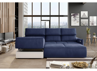 Eck Design Modern Sofas Ecksofa in tessuto a forma di L divano divano salotto zona giorno nuovo