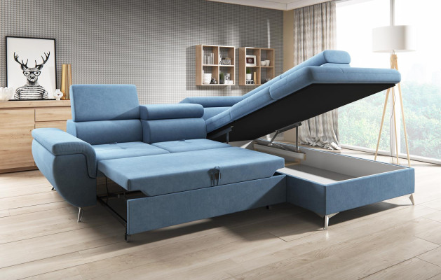 Divano angolare a forma di L Divano angolare Design Divano in pelle Divano imbottito Divani componibili