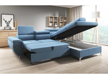 Divano angolare a forma di L Divano angolare Design Divano in pelle Divano imbottito Divani componibili