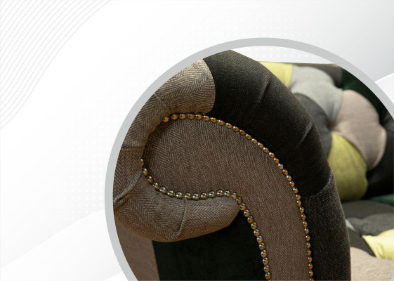 Chesterfield divano a 3 posti multicolore design soggiorno divano divani mobili di design