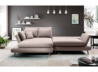 Tessuto Divano a L L-Shaped Soggiorno Divano Angolare Moderno Design Beige Divano Divani