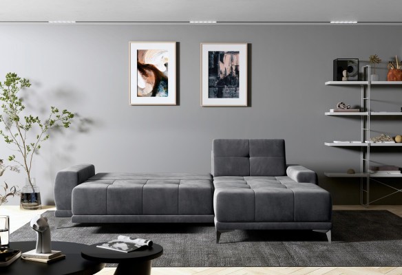 Divano ad angolo divano sofa in pelle imbottitura design salotto nuovi