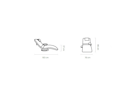 Chaiselongue Longchair Lounge Relaxliege Poltrona Divano Divano sdraiato Chaise Tessile