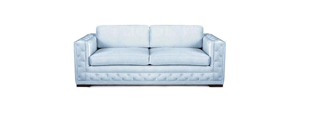 Chesterfield moderno divano in tessuto design bianco nuovo Creative Furniture 3 posti