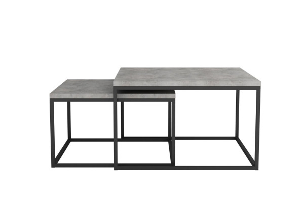 Acciaio inossidabile Design Tavolini da Caffè Tavolo da Salotto Divano Soggiorno 2x Set