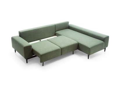Divano ad angolo a L con letto supplementare, divano ad angolo con cassapanca letto, divano a forma di L, divano angolare.