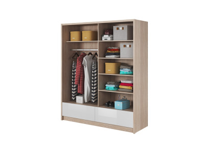 Armadio guardaroba 180 cm Scaffale Armadio Archiviazione a scivolo decorativo