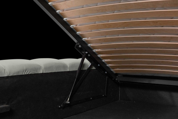 Struttura letto di lusso 180x200 cm colore grigio Testiera Letti Mobili Camera da letto