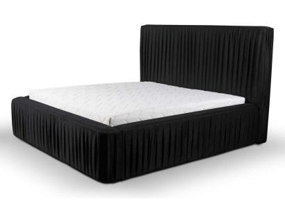 Design del letto di lusso Coppie di letti dell'hotel Camera da letto di lusso Moderno nero