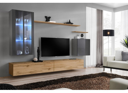 Designer Set di mobili da soggiorno di lusso completo scaffali stile moderno credenza