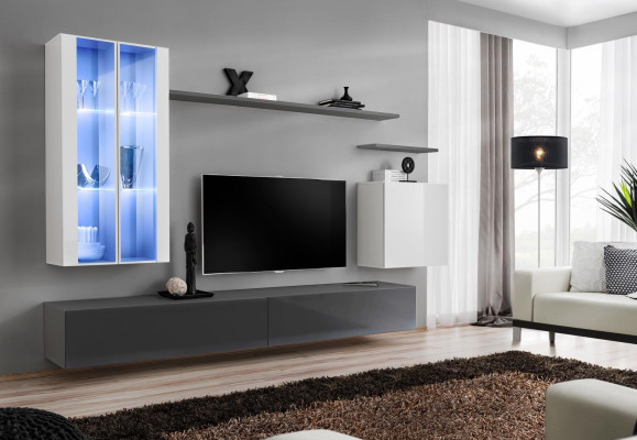Mobili grigi Mobili soggiorno Mobili design Mobili in legno di lusso Stile Armadio Pensile