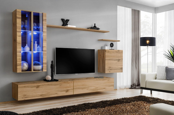 Mobili da design Moderno set da salotto Mobile a parete supporto TV Mobili in legno Nuovo Mobile a cassettoni