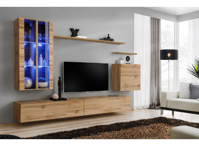 Mobili da design Moderno set da salotto Mobile a parete supporto TV Mobili in legno Nuovo Mobile a cassettoni
