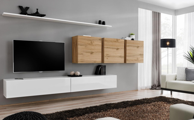 Mobili da soggiorno moderni Parete attrezzata Pensile Credenza Supporto TV Designer