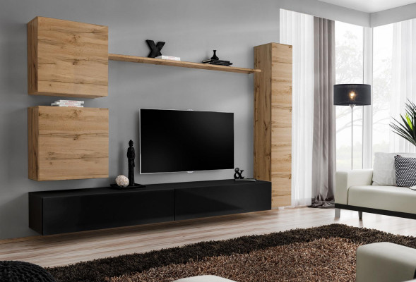 Marrone armadio a muro mobili in legno mobile designer mensola appendiabiti credenza stand TV set