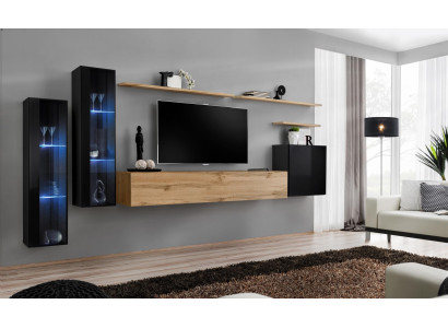 Mobile soggiorno marrone - credenza - armadio - mobili da soggiorno di design - supporto TV
