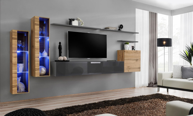 Mobili di design di lusso set parete armadietto TV mobile arredamento mensola a parete