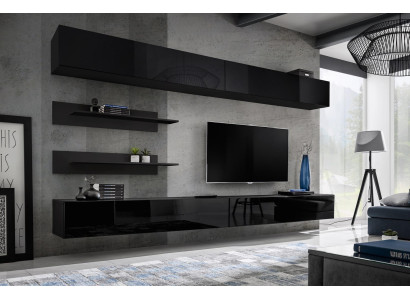 Soggiorno Parete Set di Mensole 6 pezzi. Parete Attrezzata Design Mobile da Parete Design